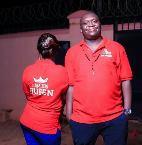 Comedian Patrick Idringi alias Salvador is apparently one of the happiest men after her long time baby mama Delphine Frankstock said 'yes' ....