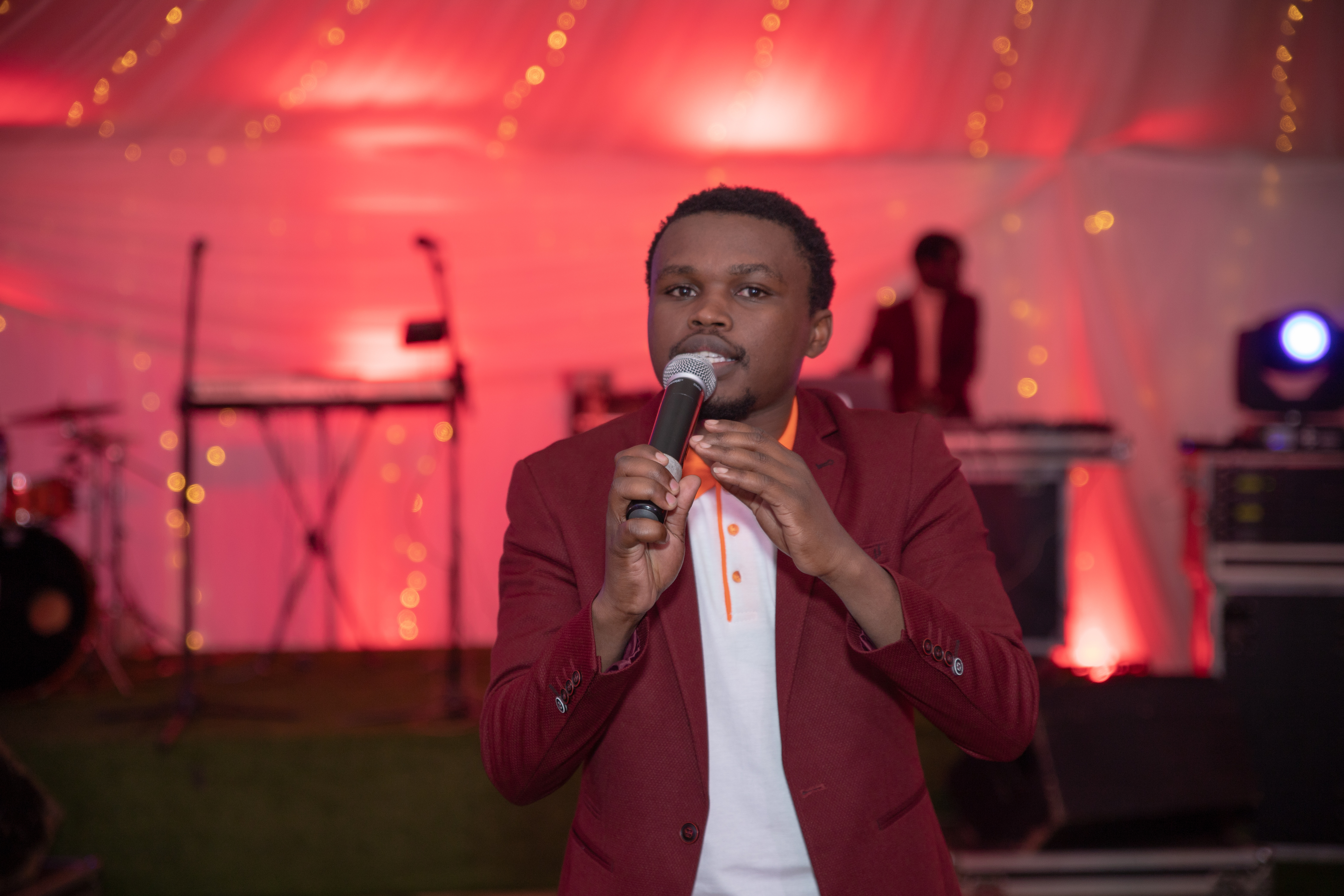 The Comedian, who hadn't been publicized for this event was a surprise for the guests who graced the launch of Kigali's Royal Fm's new Studios, an event which took place on October 5 in Kigali.